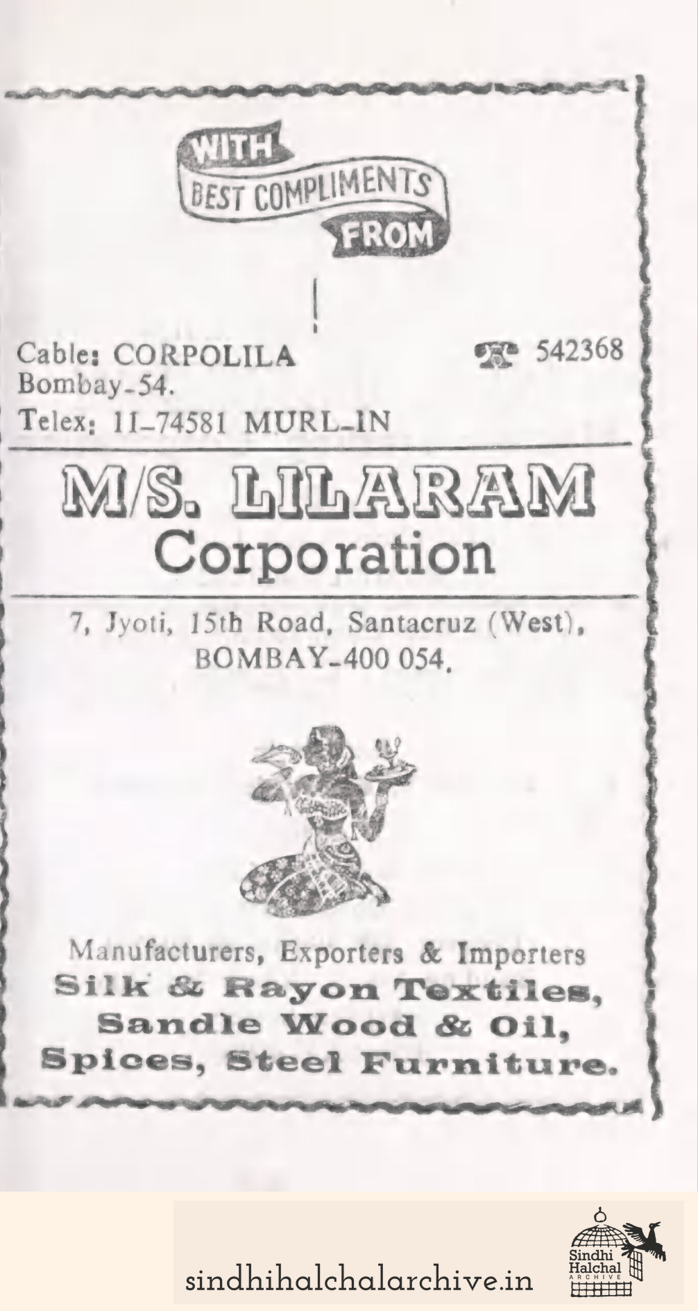 Image of AD M/S. LILARAM Corporation